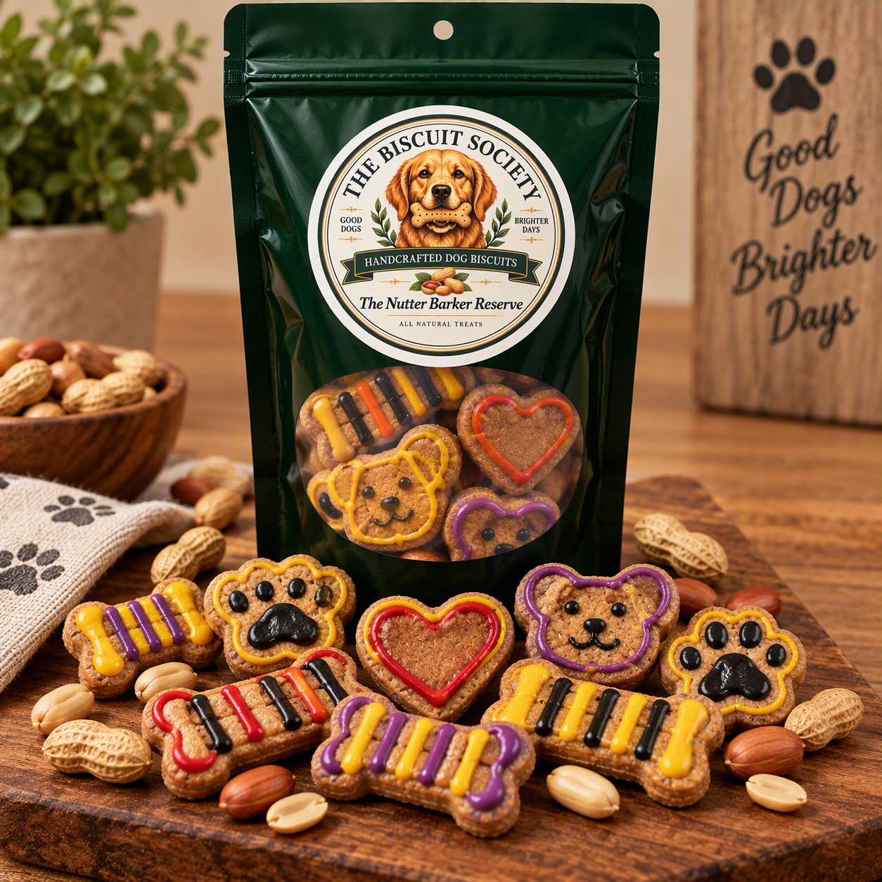 The Nutter Barker Reserve — Reserve Collection handcrafted coated dog biscuits